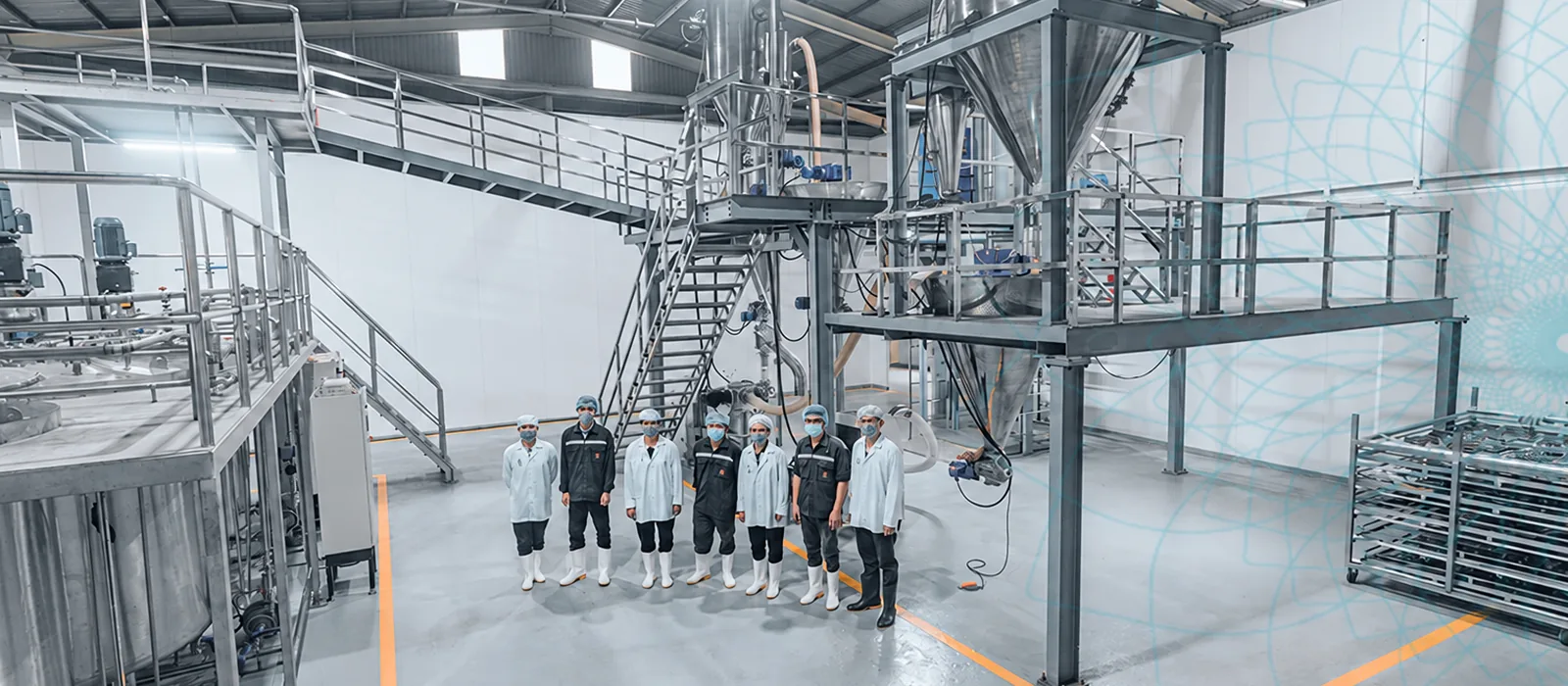 Production equipment at a partner facility in Vietnam