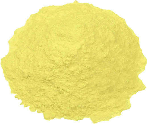 Jasmine tea powder showing its powder colour and texture